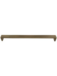 Ultima II Bar-Style Cabinet Pull - 12 inch Center-to-Center in Antique Brass.